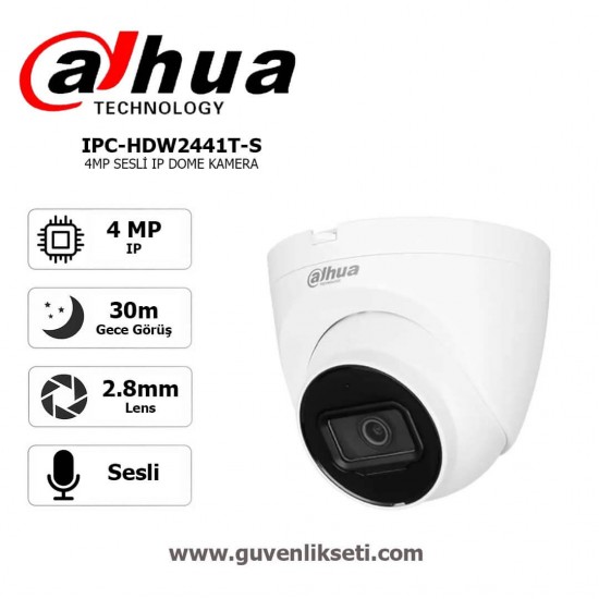 dahua ipc-hdw2441t-s 4mp wizsense ip dome kamera